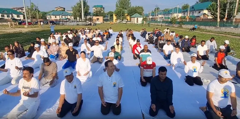 Yoga Day 2025: J&K and Bihar leaders stress yoga for mind, body positivity