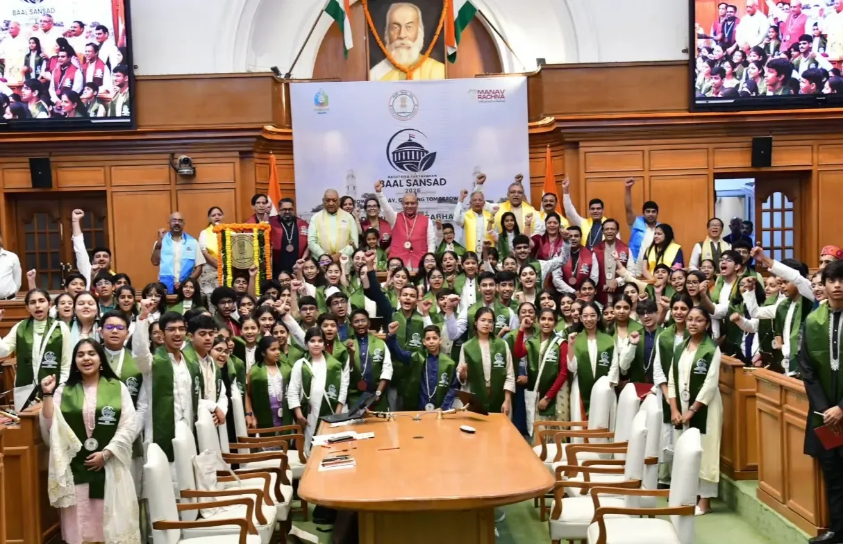 Rashtriya Paryavaran Baal Sansad: Children debate climate, pollution at Delhi Assembly