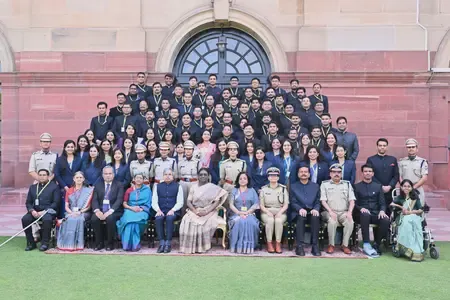 President Murmu Calls Young Officers Pillars of Progress and Trust