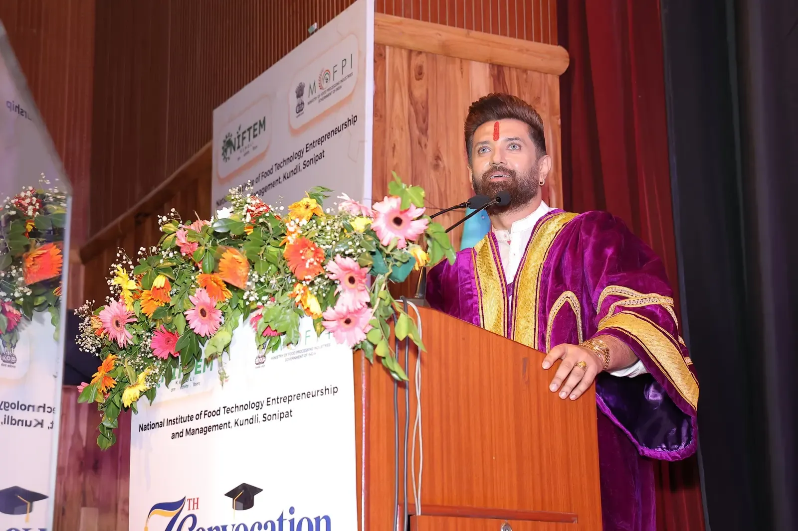 Chirag Paswan at NIFTEM-K: Youth must be job creators, not seekers
