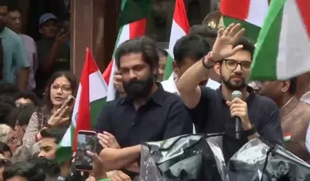 NEET paper leak protest: Thousands rally at Shivaji Park, demand Pradhan's exit