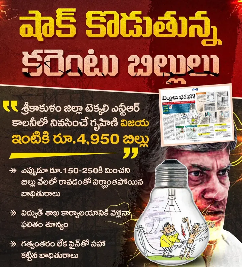 YSR Congress Party Initiates Statewide Demonstrations in Andhra Pradesh Against Electricity Rate Increase